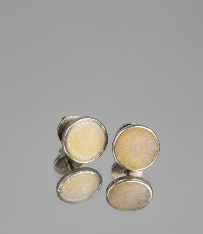 Пусеты «Круглые» Медовые